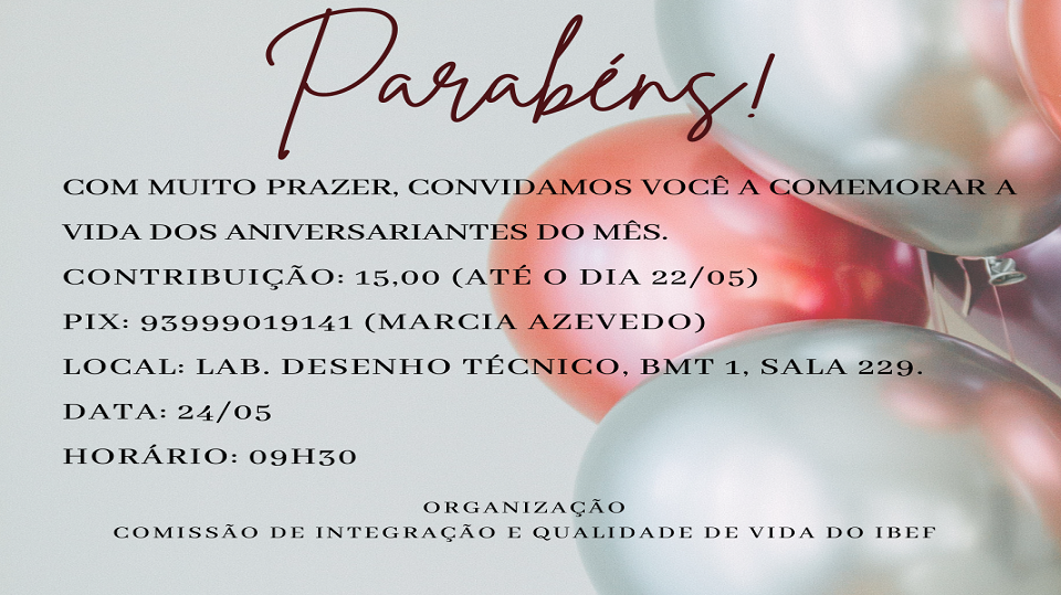Aniversariantes do Mês