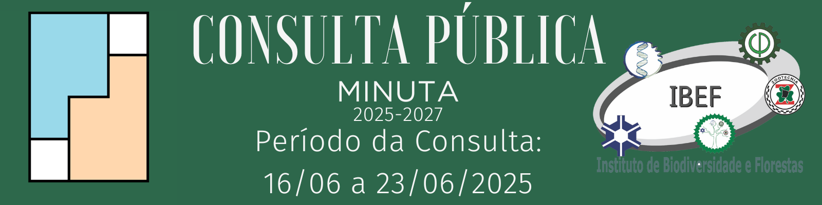 O Instituto de Biodiversidade e Florestas (IBEF) disponibiliza à comunidade acadêmica a minuta do seu Plano de Desenvolvimento da Unidade (PDU). Este documento definirá os rumos estratégicos do Instituto nos próximos anos, em alinhamento com o Plano de Desenvolvimento Institucional (PDI) da Universidade Federal do Oeste do Pará (UFOPA).